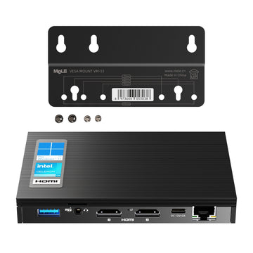 Mele Quieter3Q Wifi 6 Fanless Mini PC Computer Win11 Pro Desktop 4K HDMI